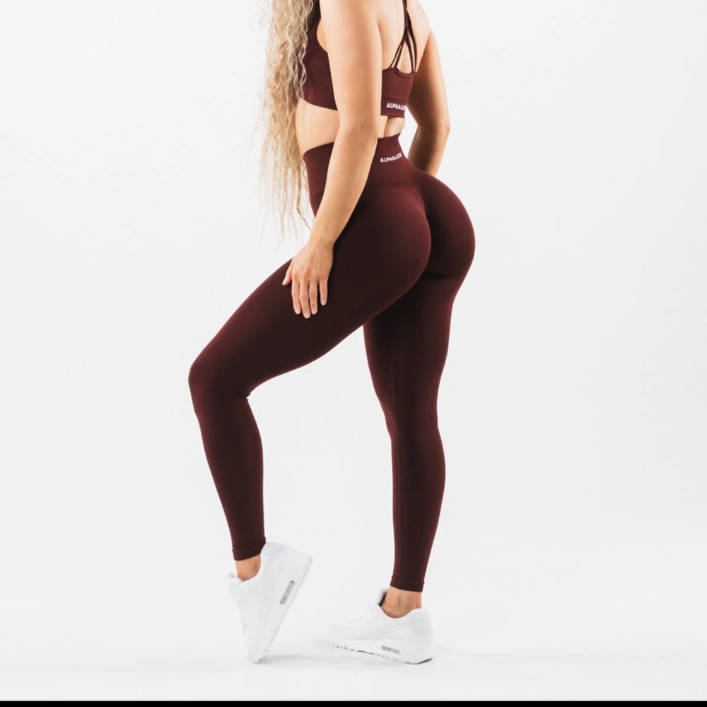 Alphalete Amplify Sangria Leggings